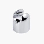 Support mural en chrome poli pour pomme de douche.