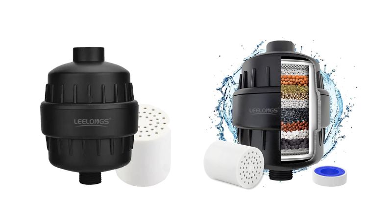 Cartuș filtru de duș Stages Best Hair 101520 pentru protecția părului și a pielii (negru)