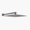 Modern large square rain shower head in stainless steel with ultra-thin design, ideal for luxury bathroom upgrades.