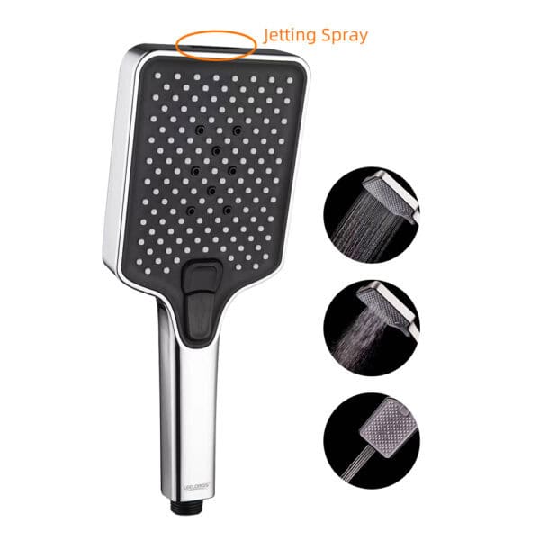 κεφαλή ντους με ρεύμα τζετ