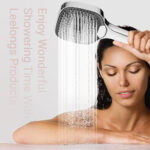 soffione doccia con tubo flessibile per vasca da bagno