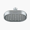 LED shower head with modern chrome finish for a luxurious bathroom upgrade.