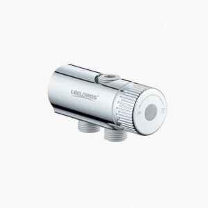 Compact chrome shower valve with adjustable temperature control for a comfortable shower experience. Designed by Leelongs, perfect for modern bathroom upgrades.