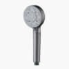 Modern handheld shower head with multiple spray functions and high-pressure design, ideal for bathroom upgrades.