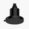 High pressure rain showerhead with 5 spray functions, 6-inch diameter, durable black finish, ideal for luxurious bathroom upgrades.