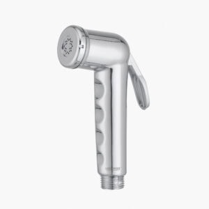 A sleek, modern bidet spray gun made of durable ABS plastic, designed for toilet hygiene. Features a self-cleaning nozzle and ergonomic handle for easy use and maintenance.