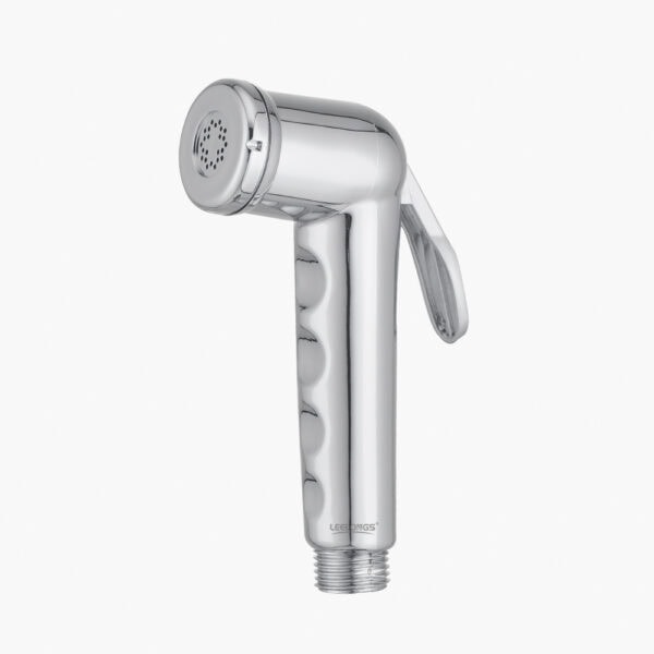 A sleek, modern bidet spray gun made of durable ABS plastic, designed for toilet hygiene. Features a self-cleaning nozzle and ergonomic handle for easy use and maintenance.