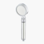 High pressure filter shower head for water purification, featuring a sleek design and easy installation, ideal for improving water quality in your shower.