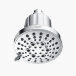 Close-up of Leelongs multifunctional water purifier shower head with multiple spray nozzles for enhanced water filtration and shower experience.