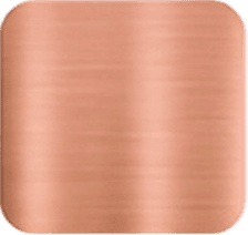 Close-up of a smooth, polished rose gold metal surface with a brushed finish, ideal for jewelry and luxury accessories.
