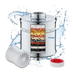 Leelongs 15-stage shower filter with multi-layer filtration system for removing chlorine, heavy metals, and impurities from water.